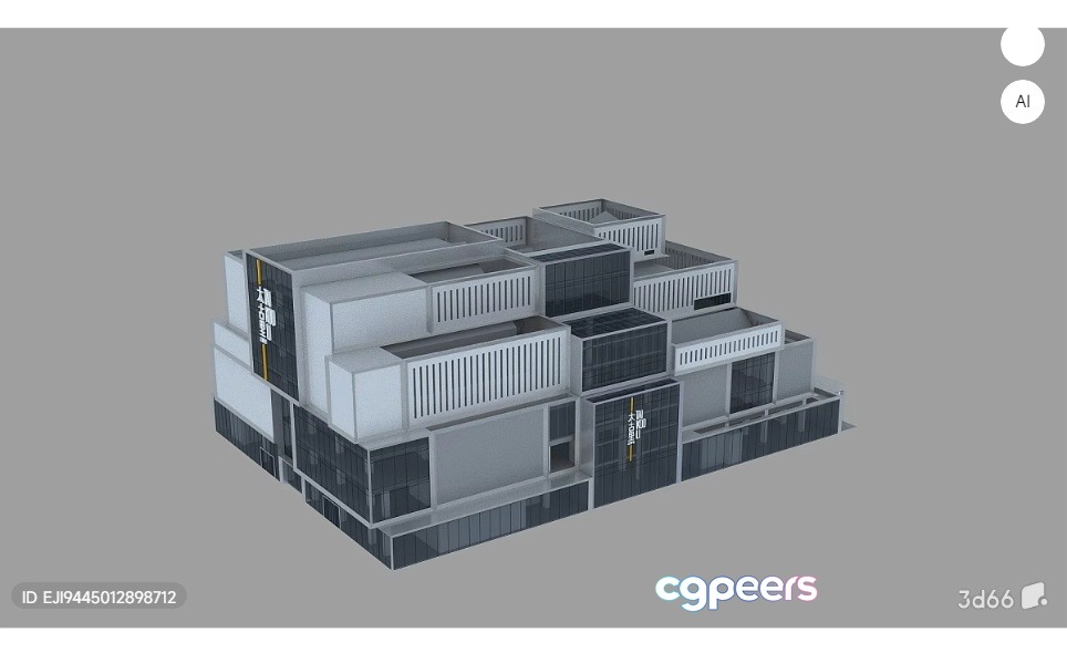 A 3D Architectural Rendering Of A Building 3D Model - 6291 - VRAY Render