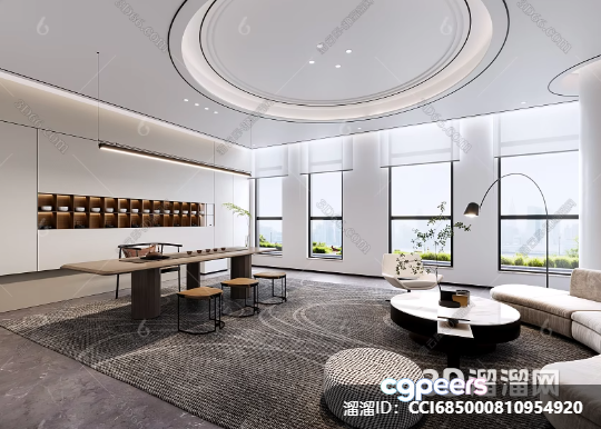 Modern Living Room 3D Model - 6229 - VRAY Render Modern Living Room 3D Model - 6229 - VRAY Render