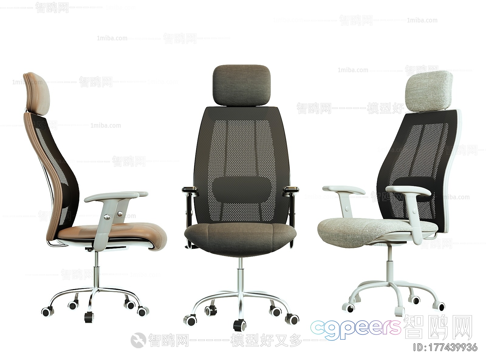 Modern Office Chair 3D Model - 18529 - VRAY Render