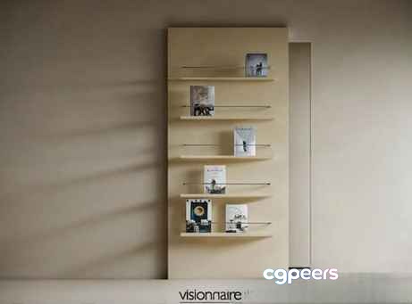 Modern Wall Shelf 3D Model - 18466 - VRAY Render