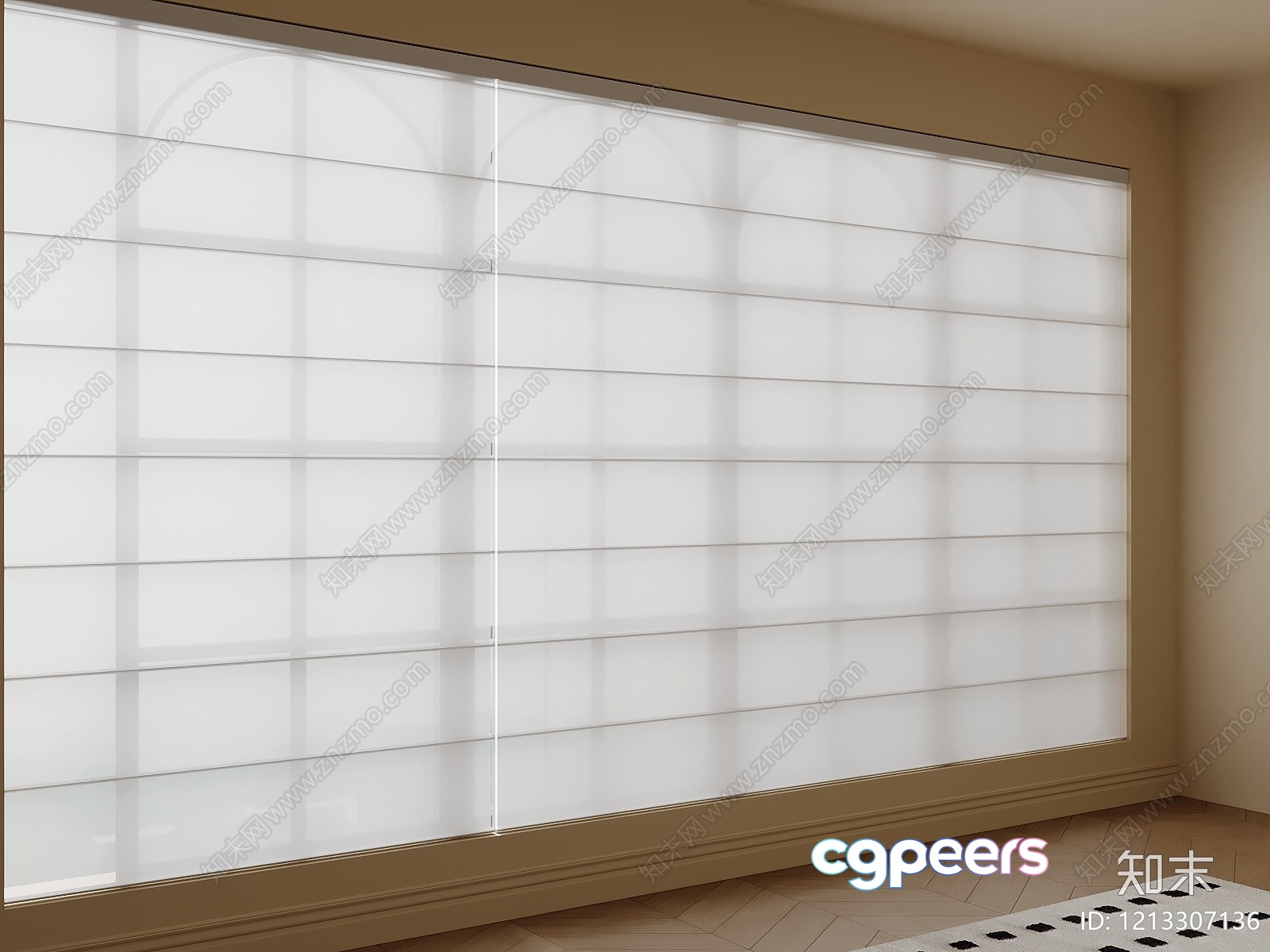 Modern Window Blinds 3D Model - 6579 - VRAY Render Modern Window Blinds 3D Model - 6579 - VRAY Render