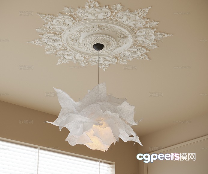 Modern Light Fixture 3D Model - 6421 - VRAY Render