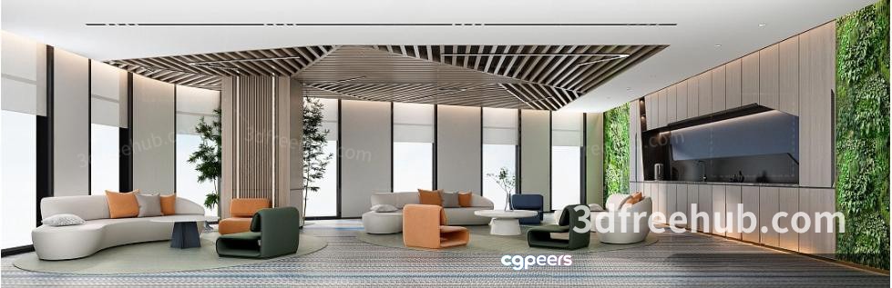 Modern Living Room 3D Model - 22632 - VRAY Render Modern Living Room 3D Model - 22632 - VRAY Render