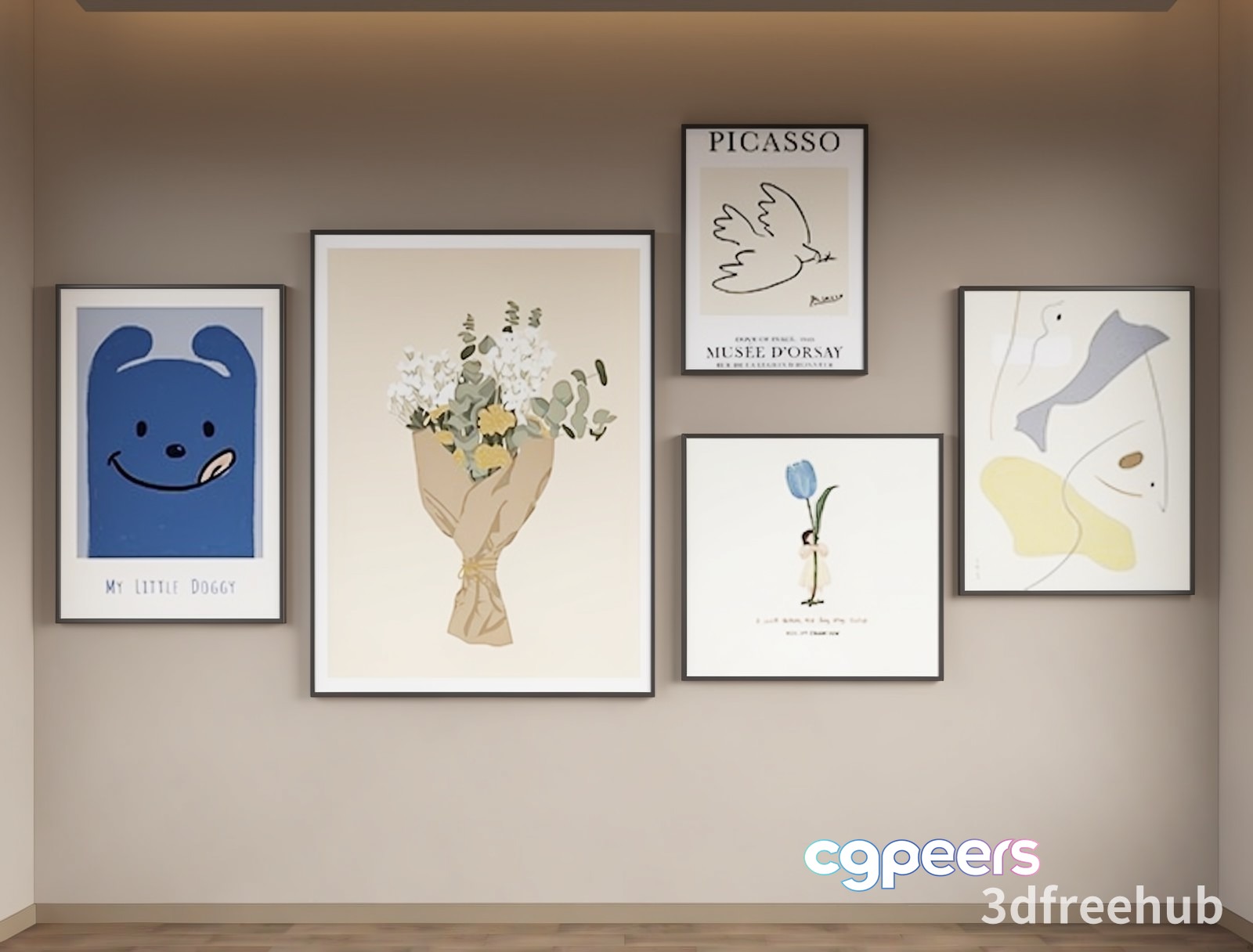 Modern Art Gallery 3D Model - 22919 - VRAY Render