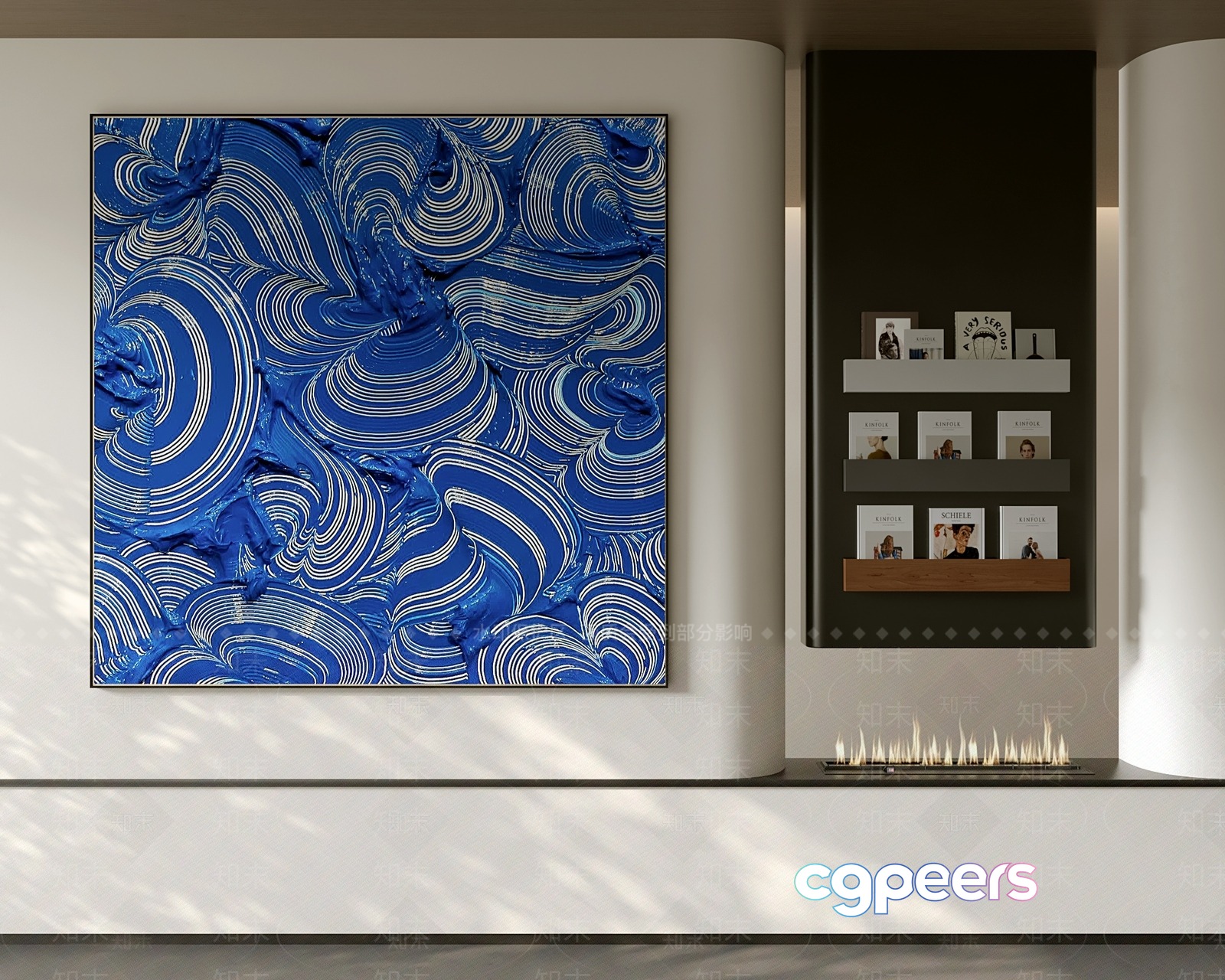 Modern Living Room 3D Model - 22540 - VRAY Render