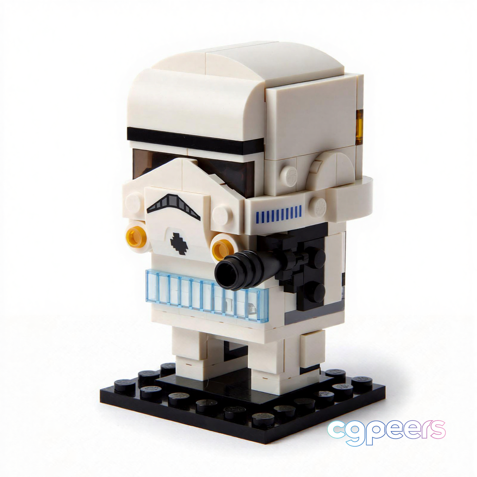 A Stormtrooper Lego Figure 3D Model - 19063 - VRAY Render