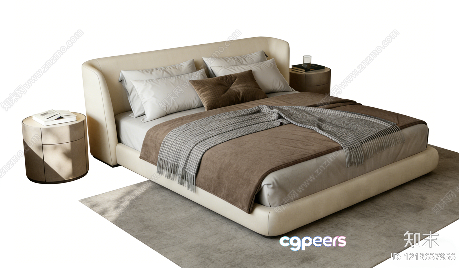 Cozy Bedroom 3D Model - 7174 - VRAY Render