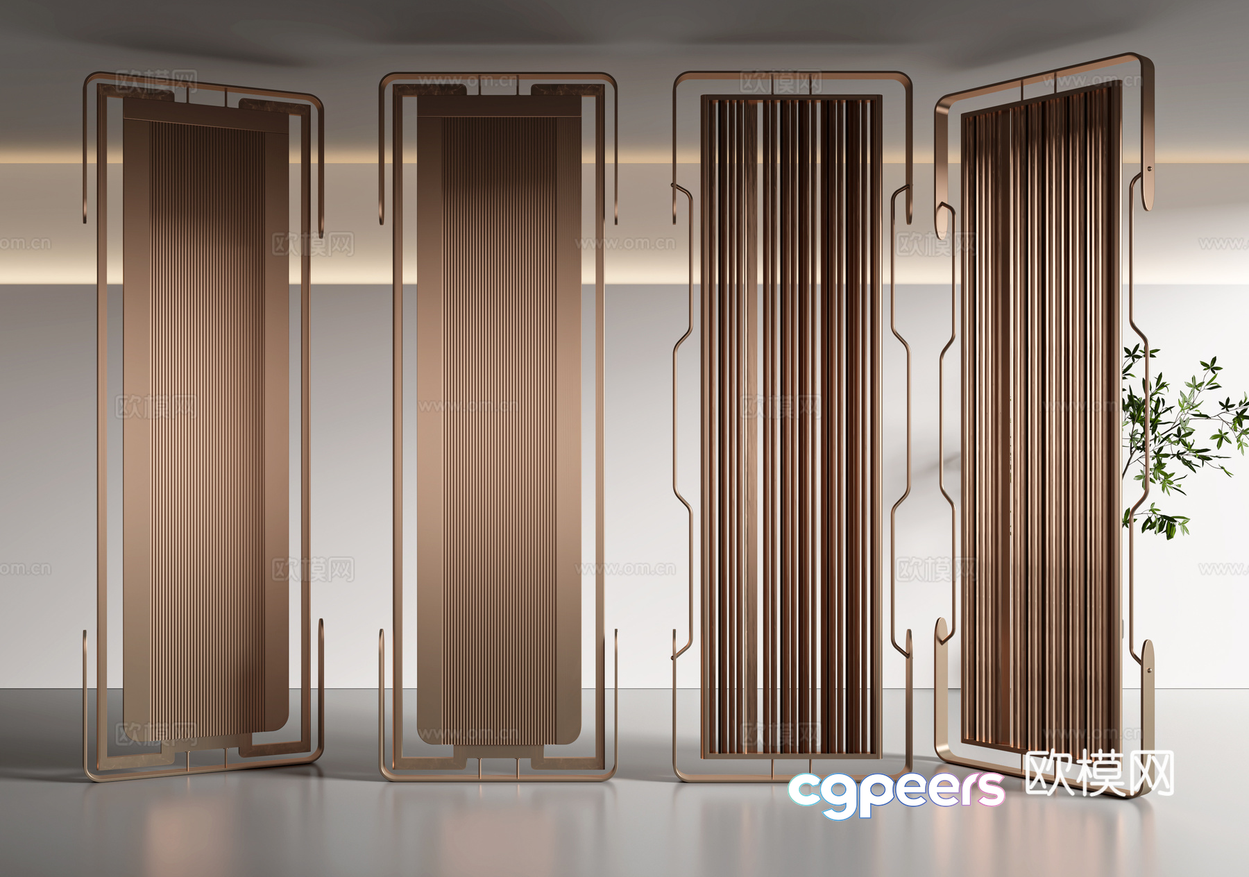 Modern Living Room 3D Model - 9019 - VRAY Render