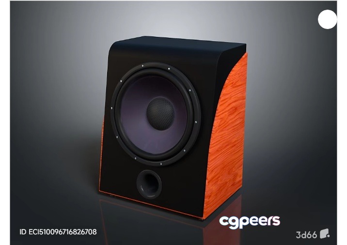 A Speaker 3D Model - 7674 - VRAY Render