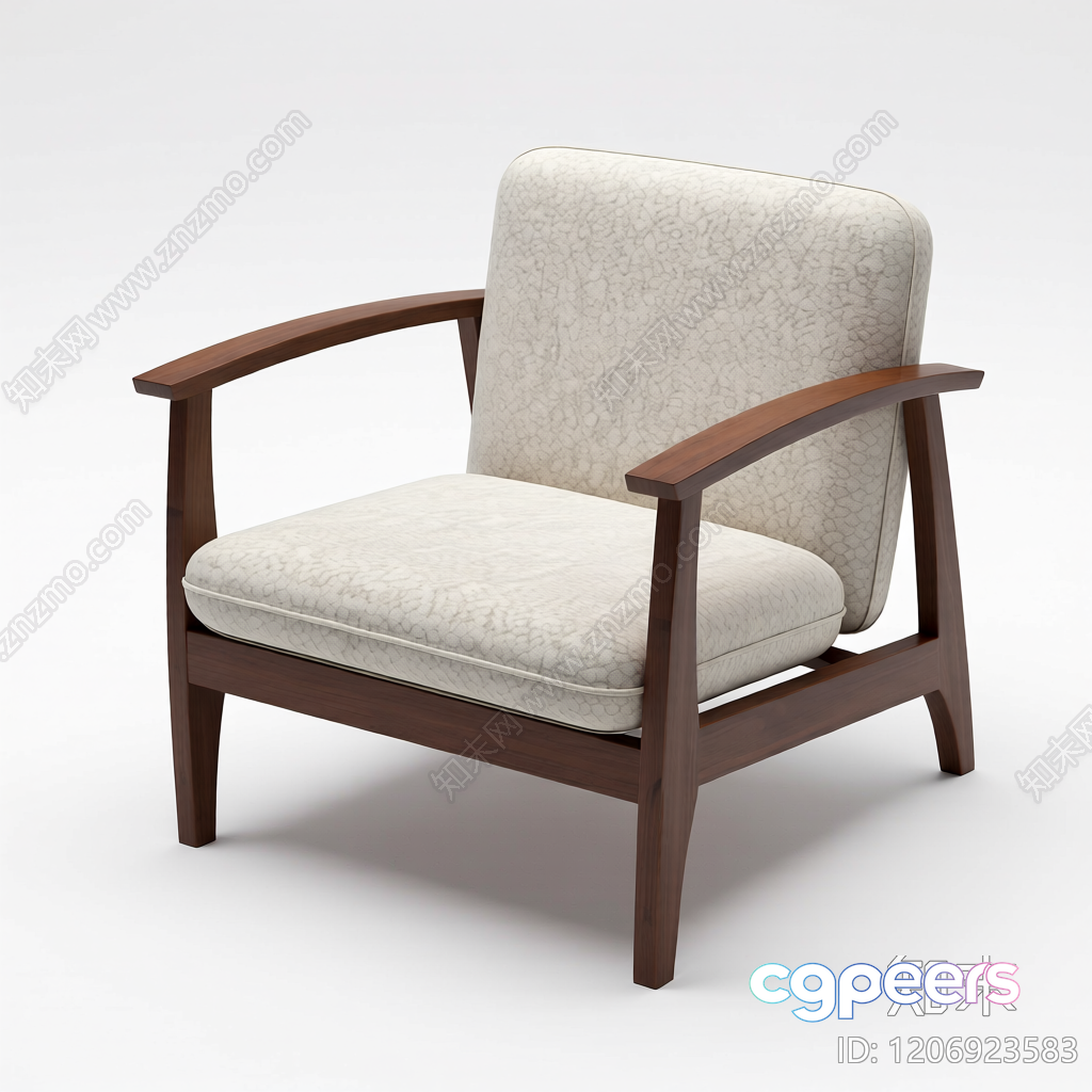 Wooden Chair With Cushion 3D Model - 11255 - VRAY Render Wooden Chair With Cushion 3D Model - 11255 - VRAY Render