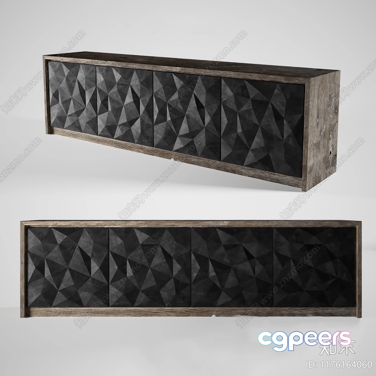 Modern Wooden Cabinet 3D Model - 22722 - CORONA Render Modern Wooden Cabinet 3D Model - 22722 - CORONA Render