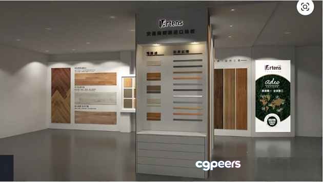 Modern Interior Display 3D Model - 9391 - VRAY Render