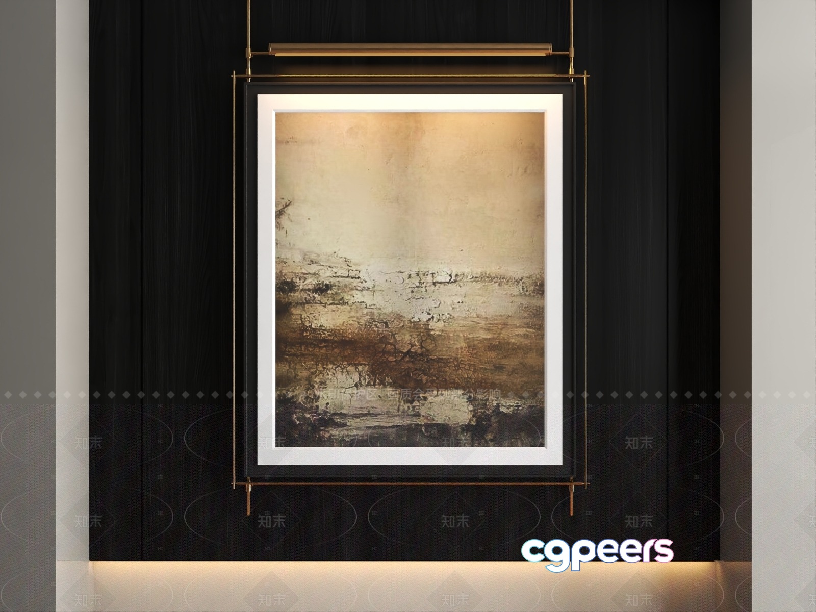 Modern Art Print 3D Model - 13100 - VRAY Render