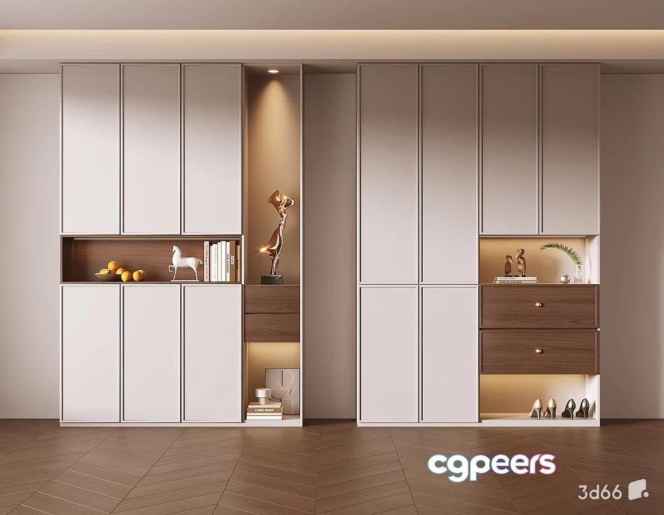 Modern Storage Unit 3D Model - 22072 - VRAY Render