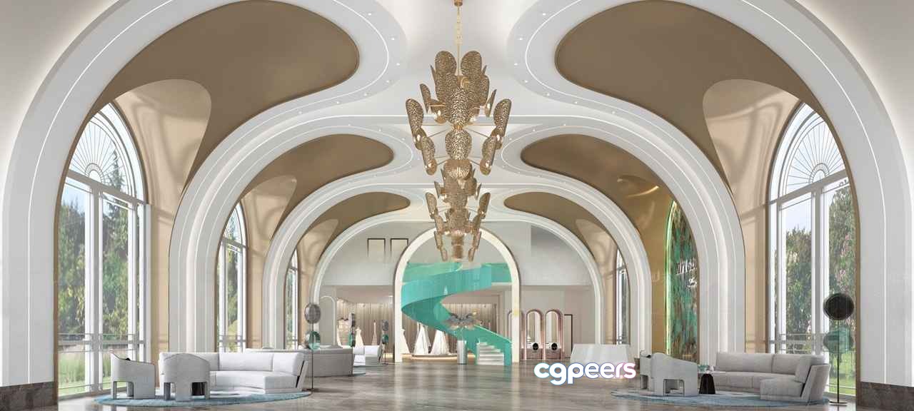 Modern Luxury Interior 3D Model - 4829 - VRAY Render Modern Luxury Interior 3D Model - 4829 - VRAY Render