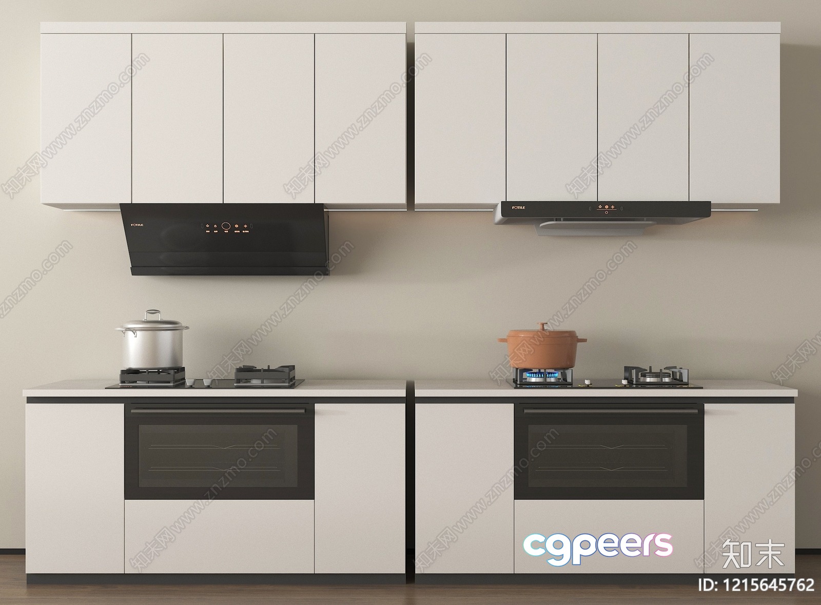 Modern Kitchen 3D Model - 10188 - VRAY Render