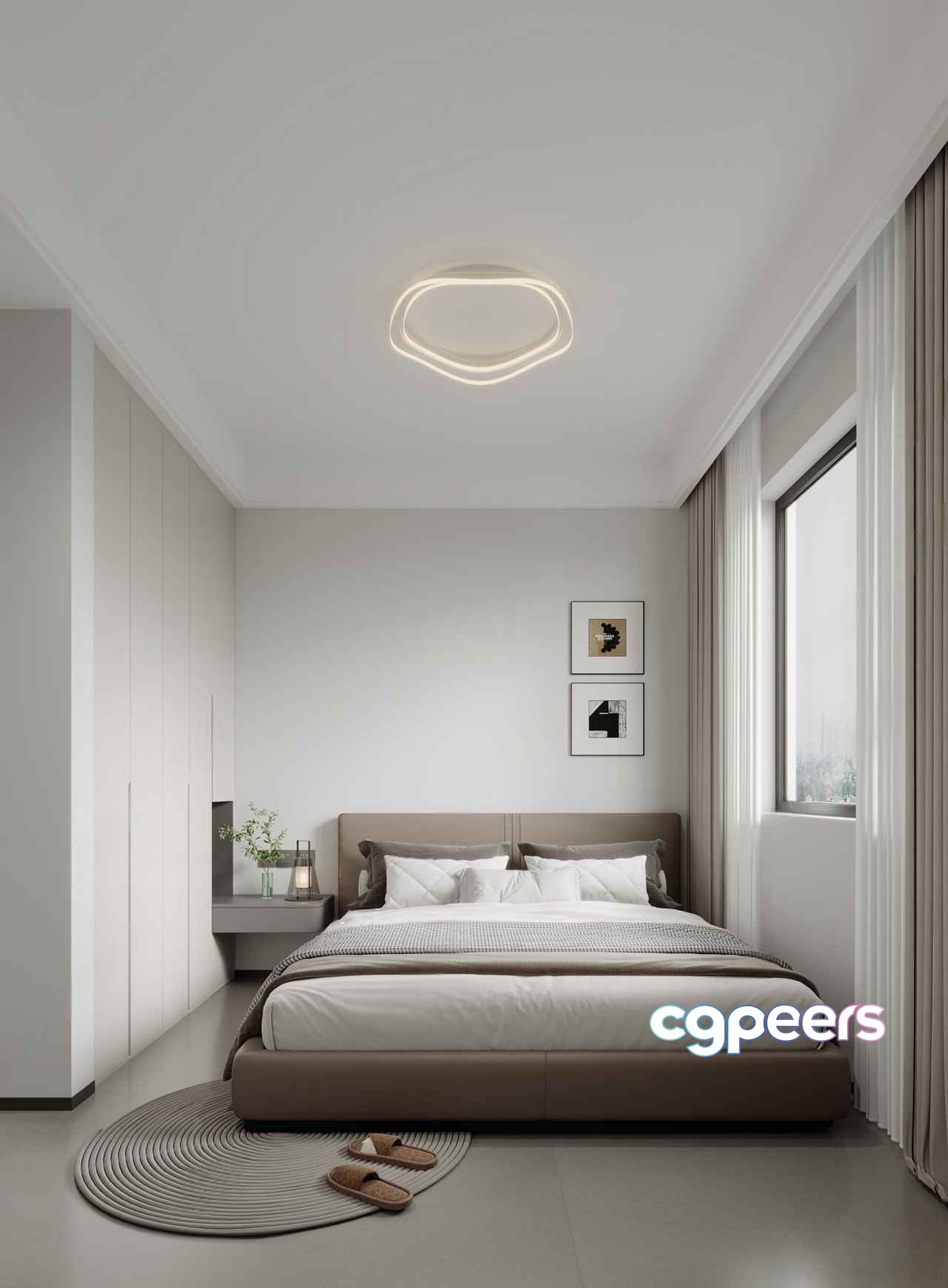 Modern Minimalist Bedroom 3D Model - 10667 - CORONA Render Modern Minimalist Bedroom 3D Model - 10667 - CORONA Render