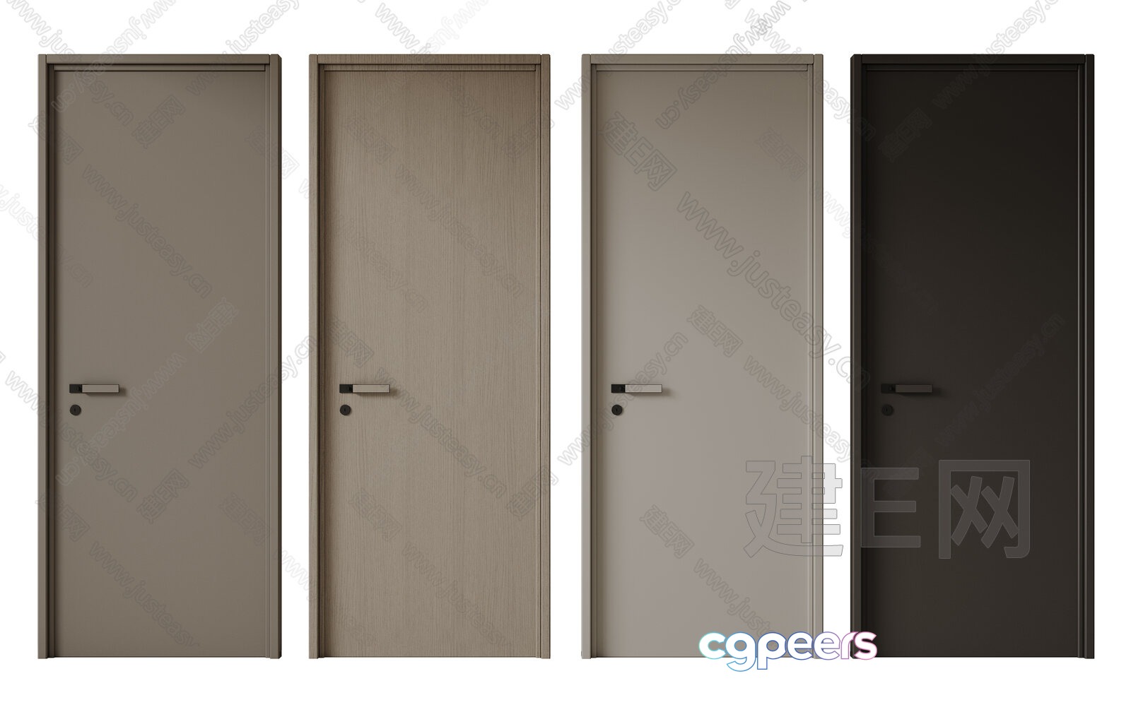 Four Doors 3D Model - 9192 - VRAY Render Four Doors 3D Model - 9192 - VRAY Render