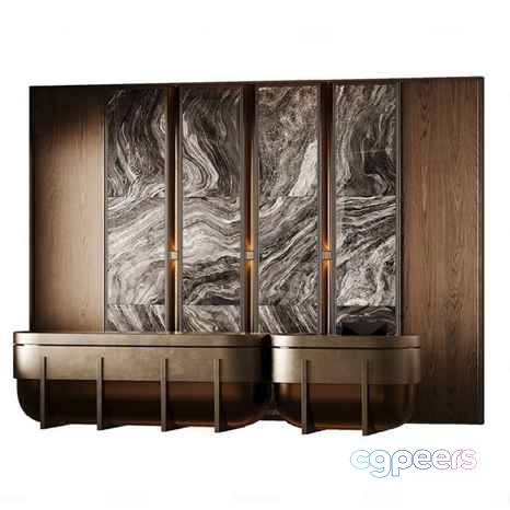 Modern Marble Wall 3D Model - 6628 - CORONA Render Modern Marble Wall 3D Model - 6628 - CORONA Render