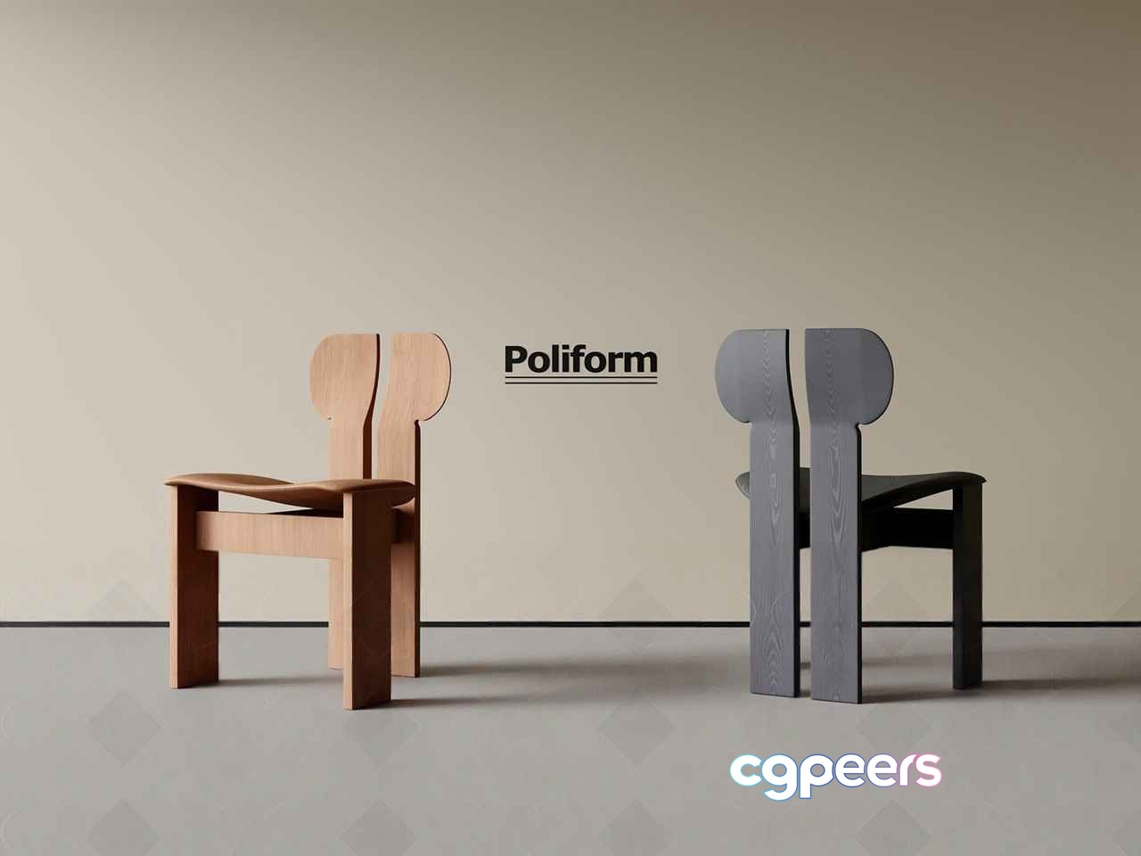 Wooden Chairs 3D Model - 20958 - CORONA Render Wooden Chairs 3D Model - 20958 - CORONA Render