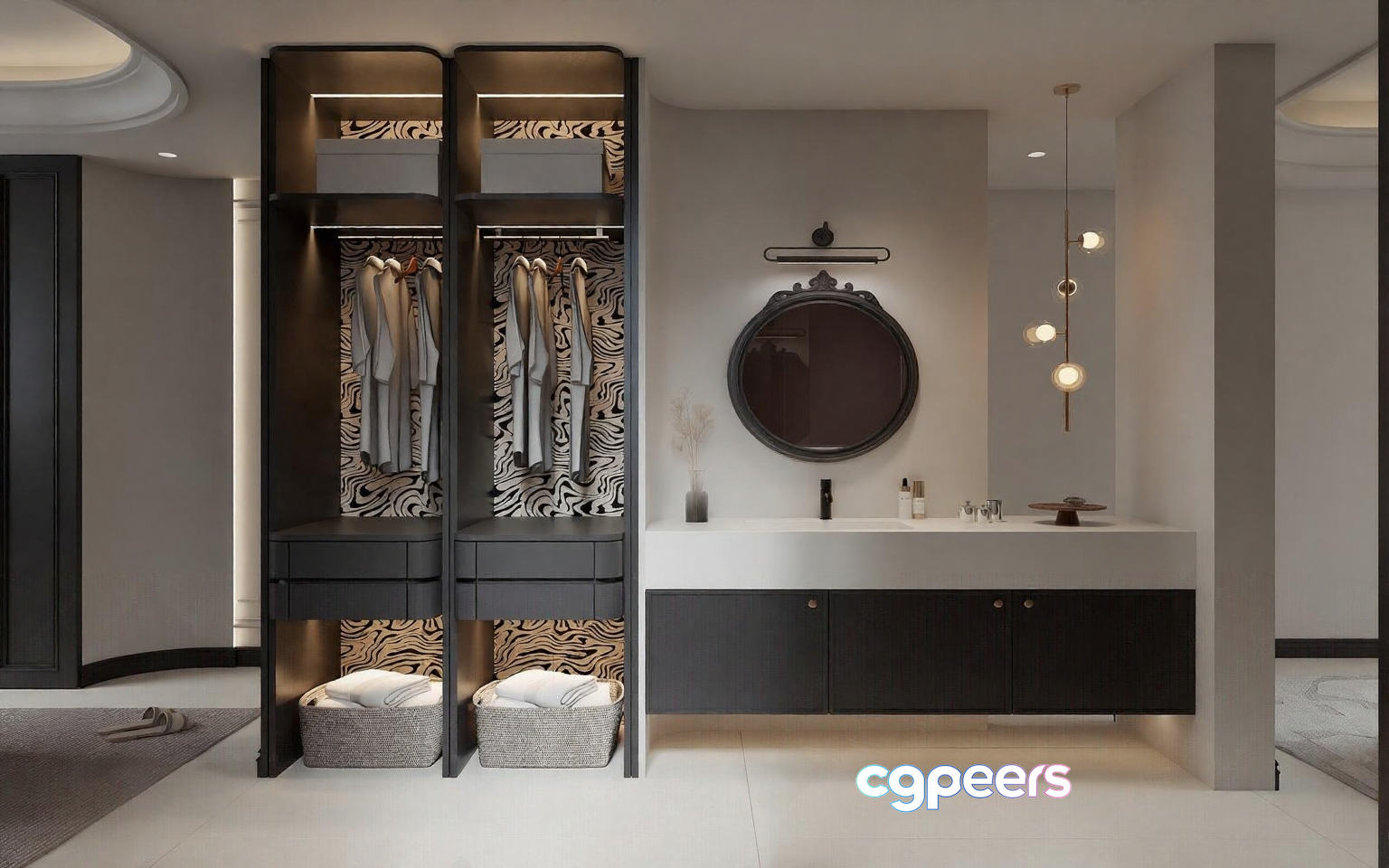 Modern Walk-In Closet 3D Model - 17745 - VRAY Render Modern Walk-In Closet 3D Model - 17745 - VRAY Render