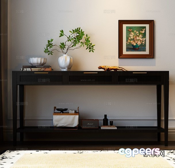 Modern Console Table 3D Model - 18123 - VRAY Render Modern Console Table 3D Model - 18123 - VRAY Render