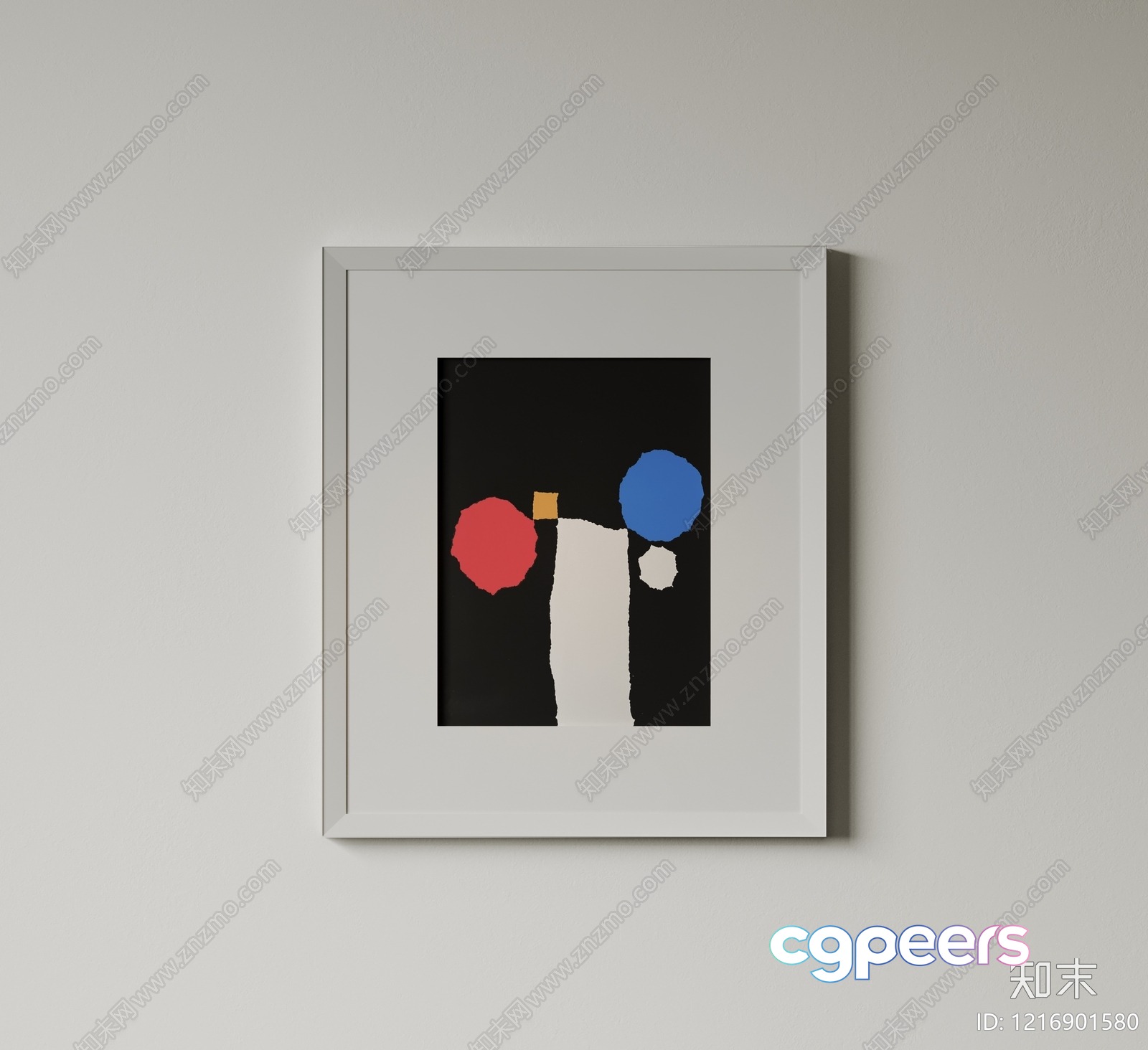Abstract Art Piece 3D Model - 18331 - VRAY Render
