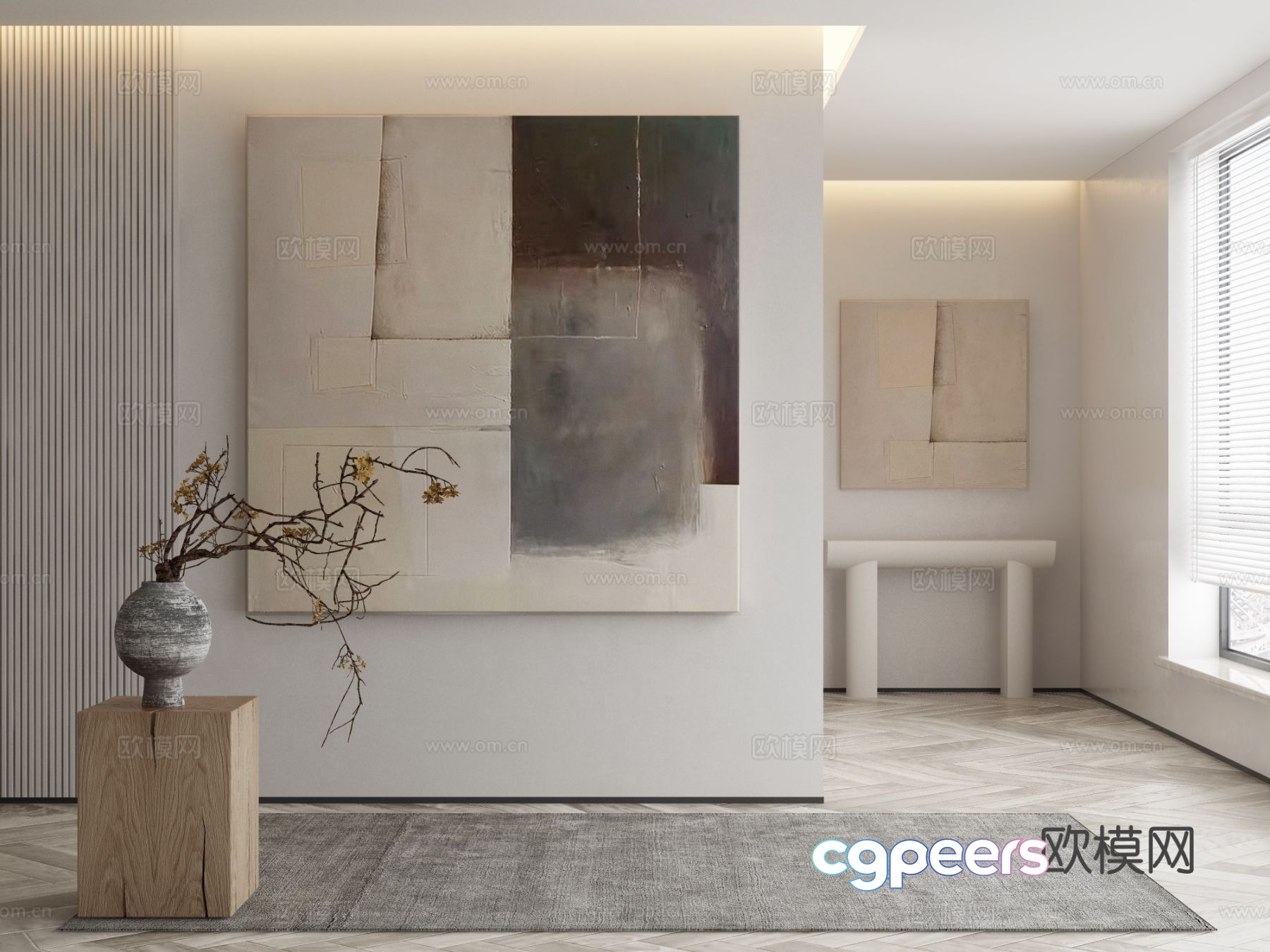 Modern Minimalist Interior 3D Model - 18016 - VRAY Render Modern Minimalist Interior 3D Model - 18016 - VRAY Render