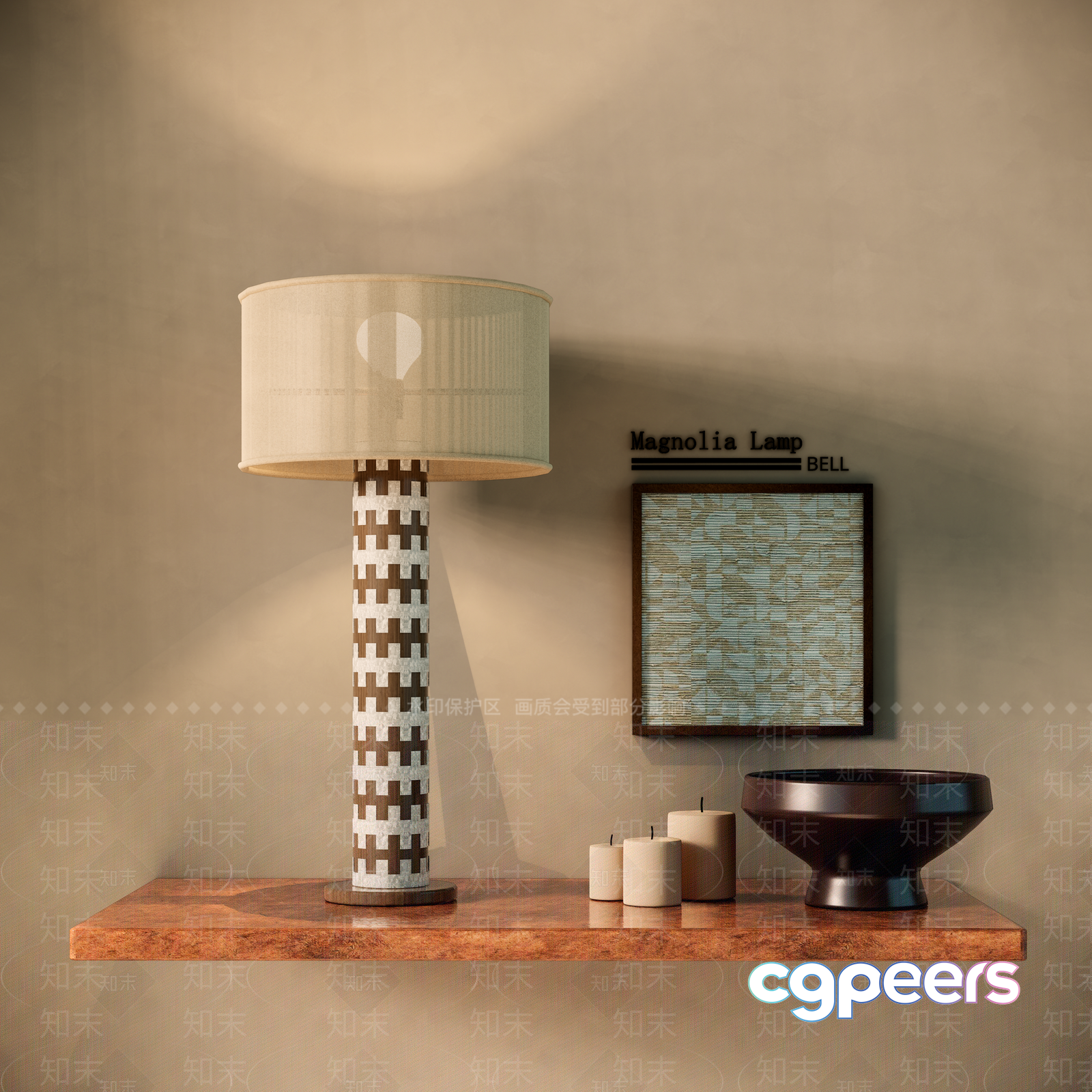 Modern Living Room 3D Model - 15226 - VRAY Render