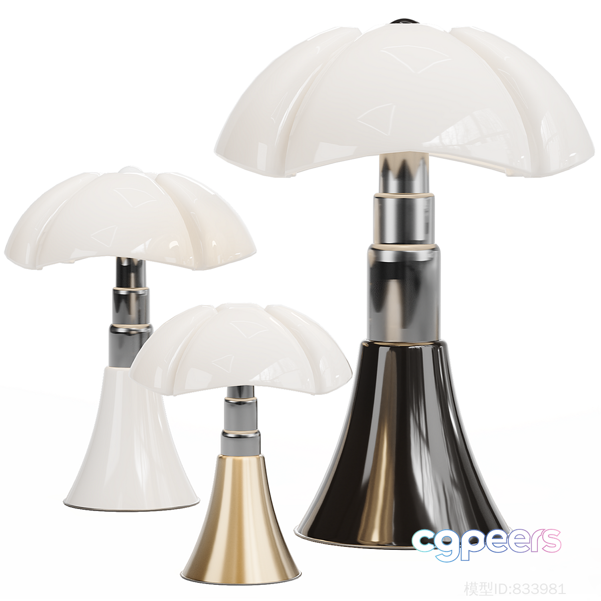 Gold Light Fixture 3D Model - 22308 - CORONA Render