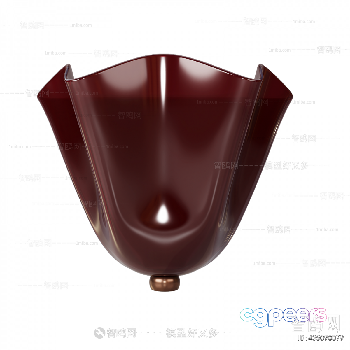 The Image Features A Brown Ceramic Vase 3D Model - 23470 - VRAY Render The Image Features A Brown Ceramic Vase 3D Model - 23470 - VRAY Render