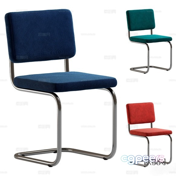 Three Chairs 3D Model - 1138 - CORONA Render