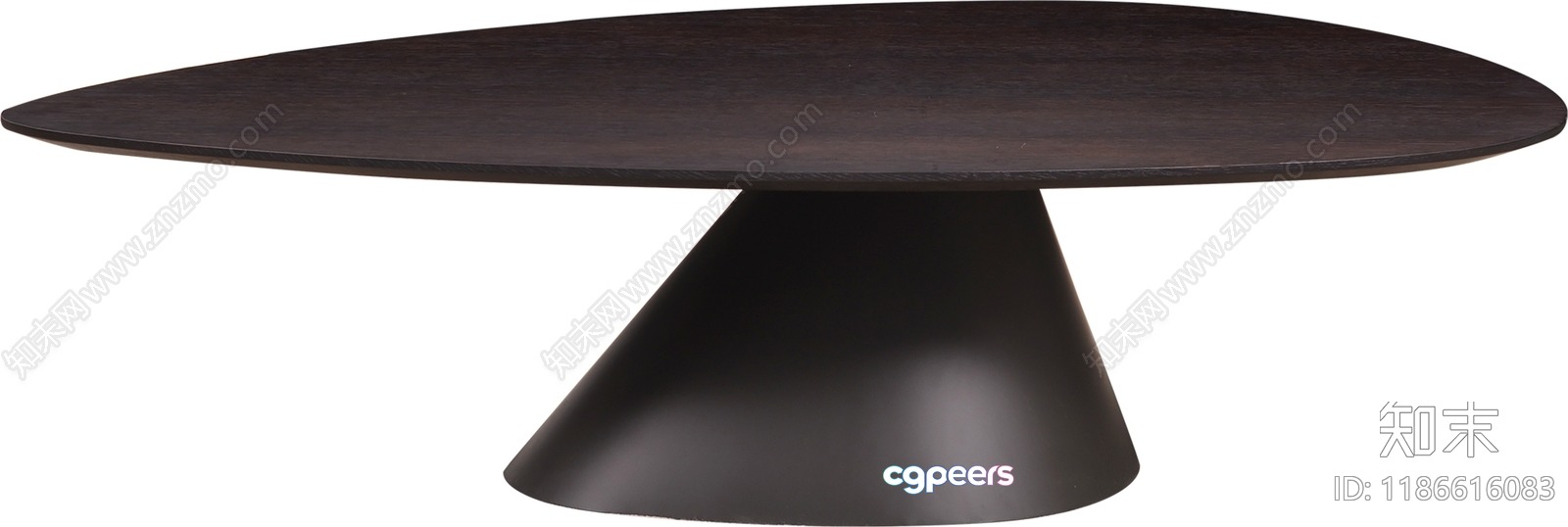 Modern Dark Brown Table 3D Model - 19069 - VRAY Render Modern Dark Brown Table 3D Model - 19069 - VRAY Render
