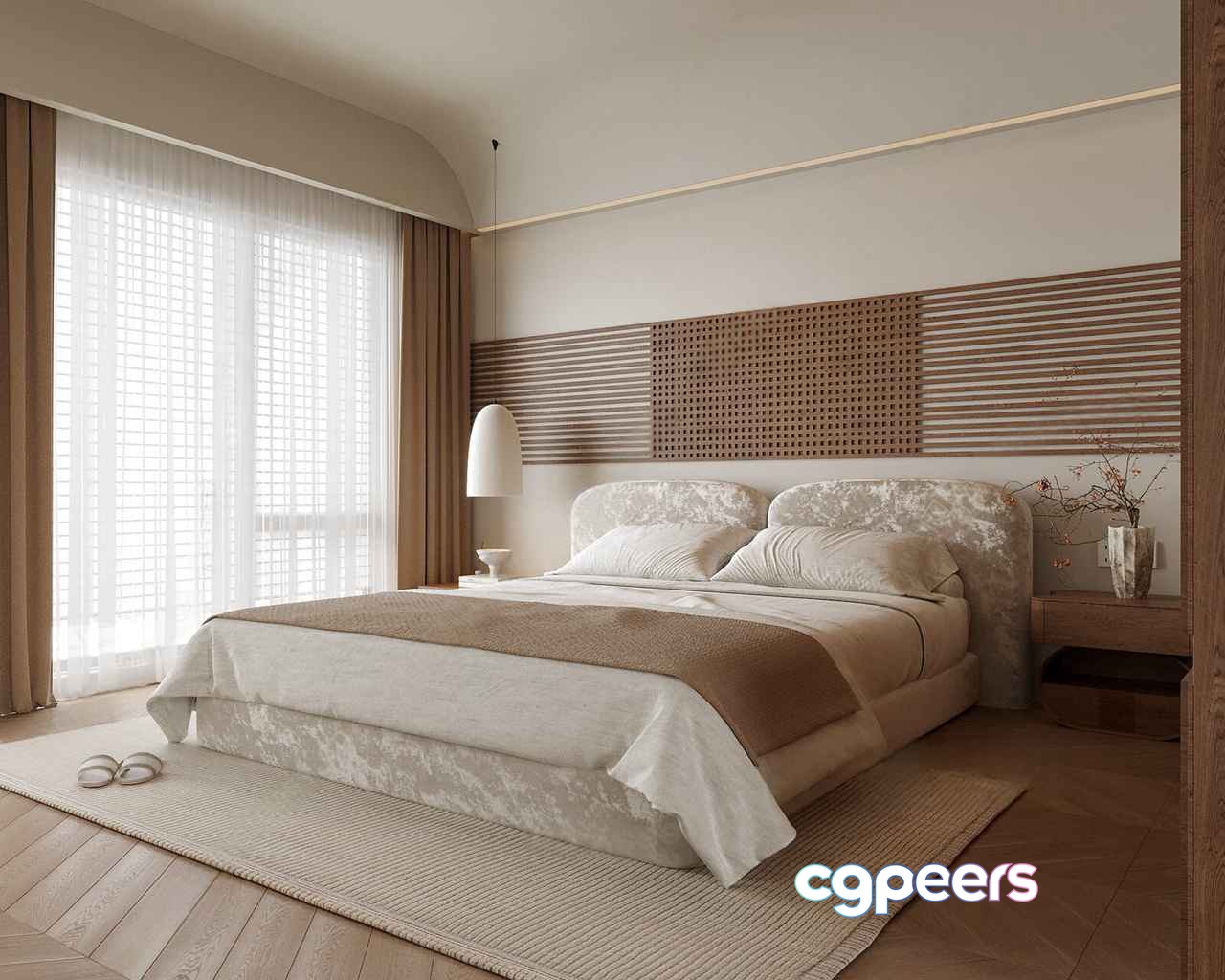 A Modern Bedroom 3D Model - 23119 - VRAY Render A Modern Bedroom 3D Model - 23119 - VRAY Render