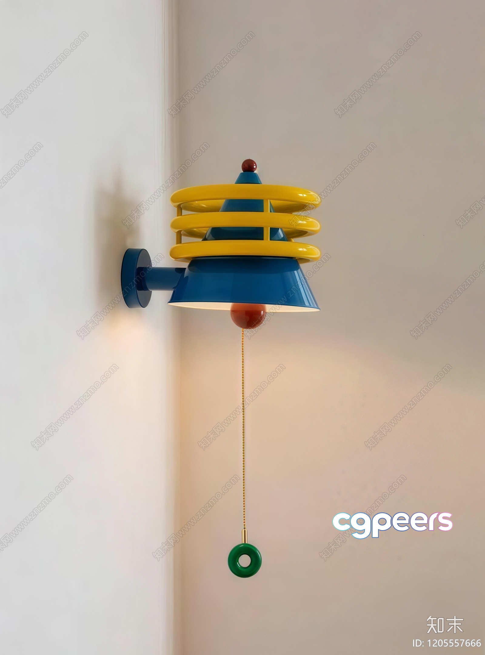Gold Light Fixture 3D Model - 22301 - CORONA Render