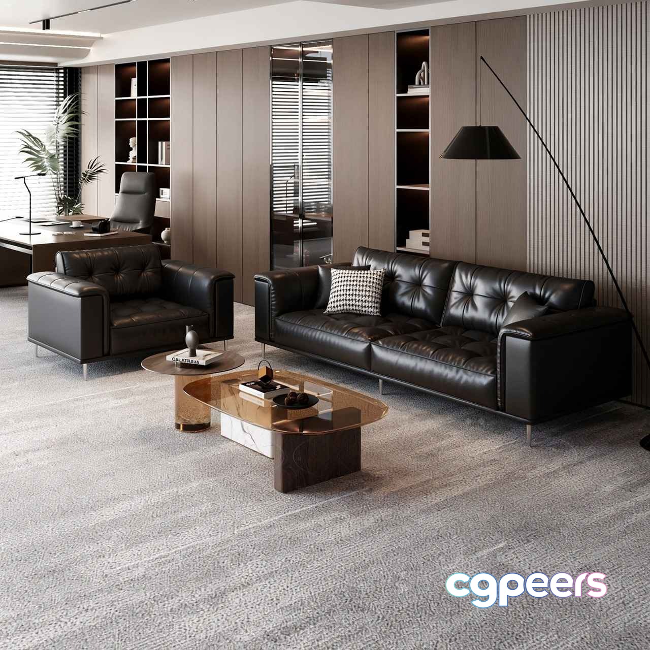 Modern Office Space 3D Model - 17011 - CORONA Render