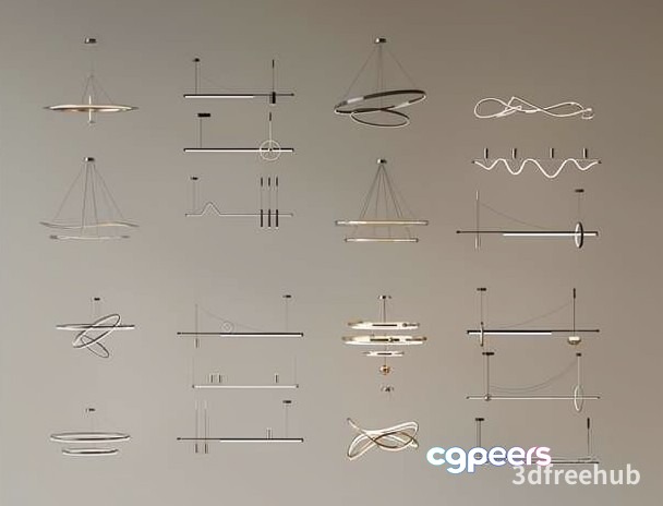 Light Fixtures 3D Model - 19960 - VRAY Render
