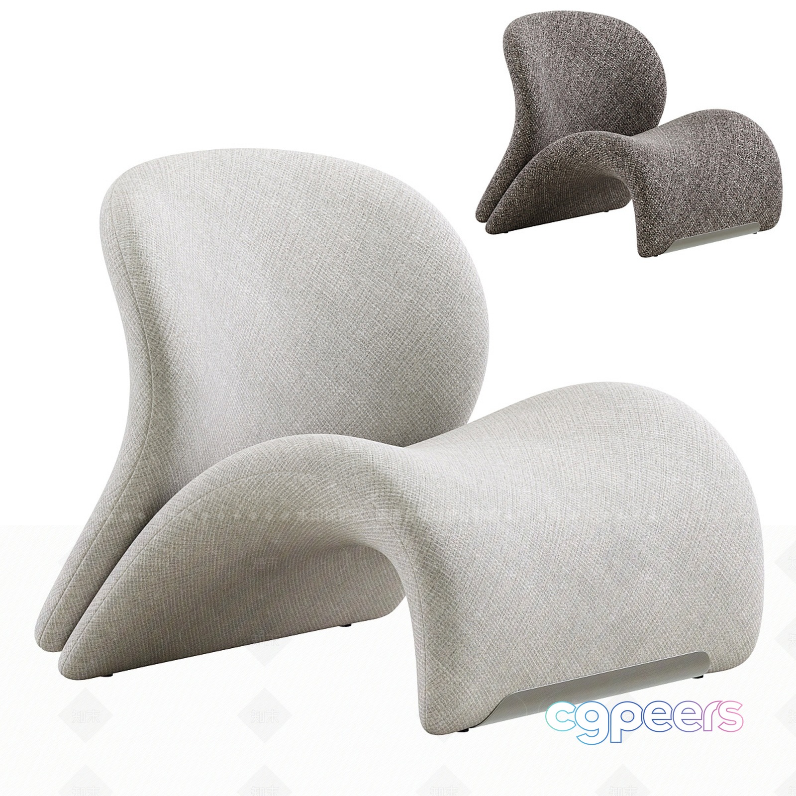 Modern Abstract Chair 3D Model - 8199 - VRAY Render Modern Abstract Chair 3D Model - 8199 - VRAY Render