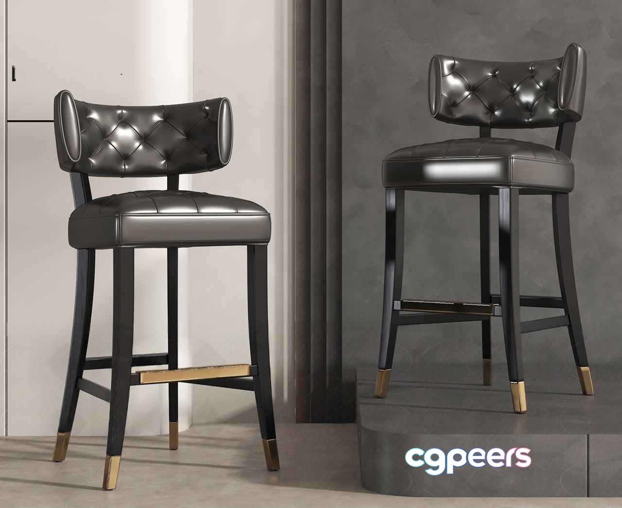 Modern Bar Stools 3D Model - 16288 - VRAY Render Modern Bar Stools 3D Model - 16288 - VRAY Render