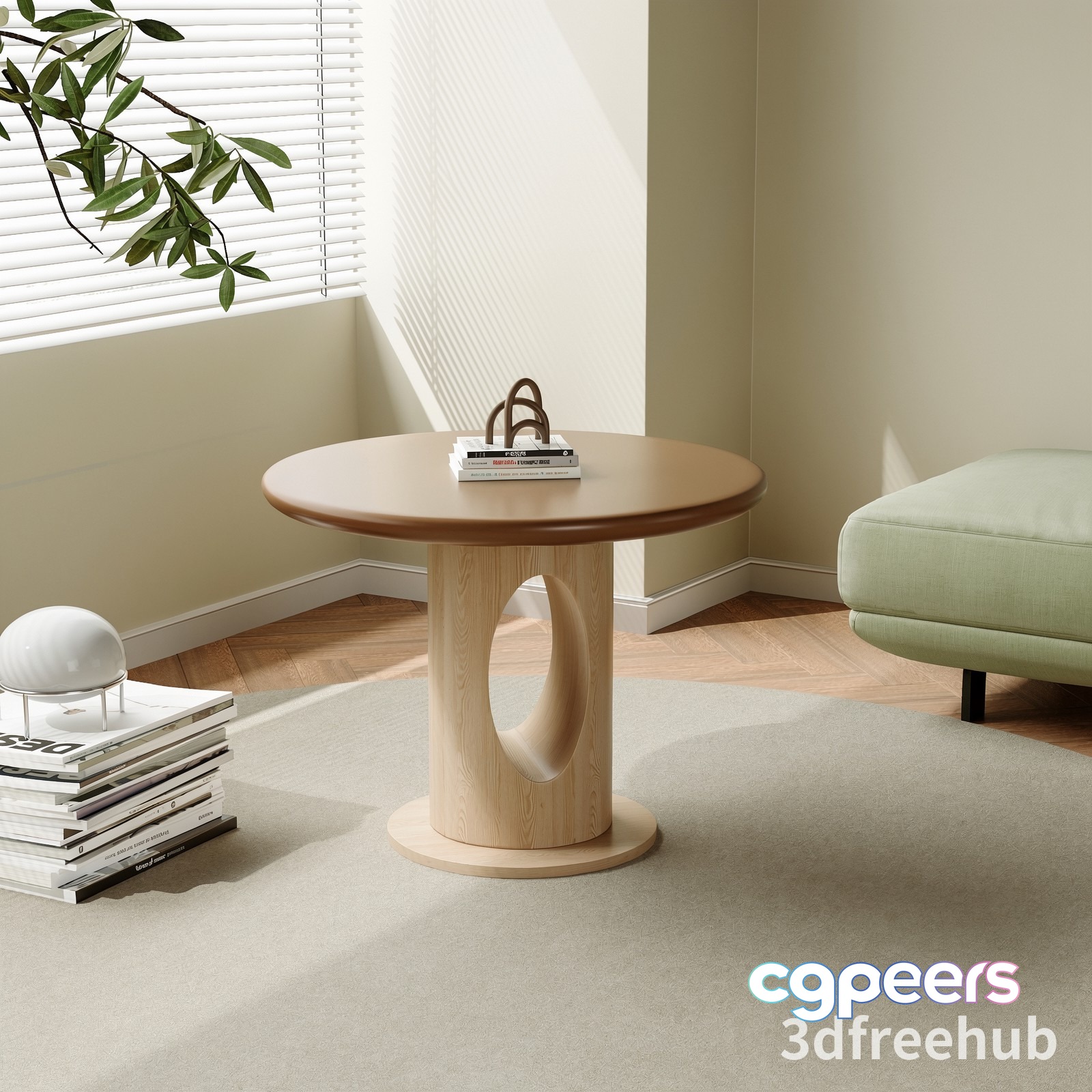 Modern Living Room 3D Model - 21972 - VRAY Render