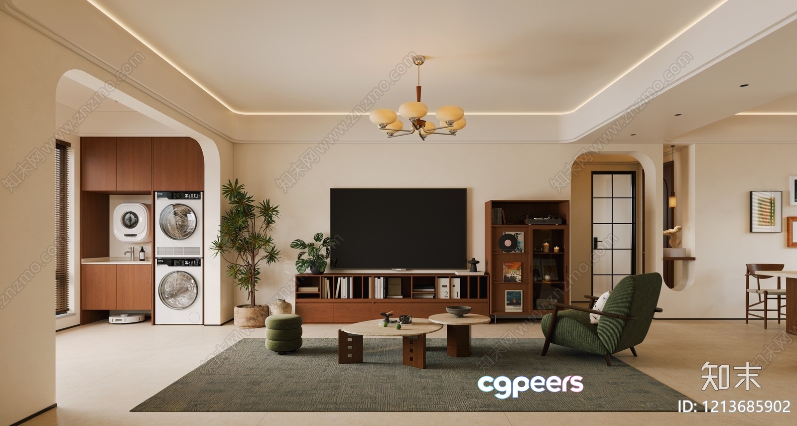 Modern Living Room 3D Model - 15331 - CORONA Render Modern Living Room 3D Model - 15331 - CORONA Render
