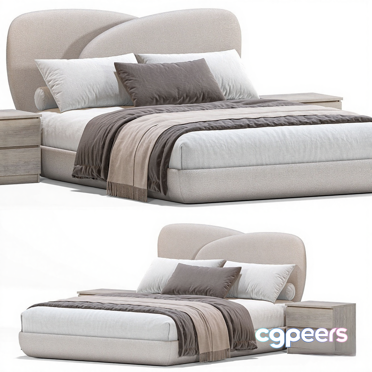 Modern Bed Design 3D Model - 11320 - CORONA Render Modern Bed Design 3D Model - 11320 - CORONA Render