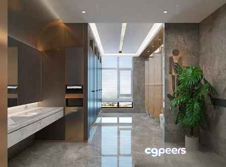 Modern Bathroom 3D Model - 8000 - VRAY Render Modern Bathroom 3D Model - 8000 - VRAY Render