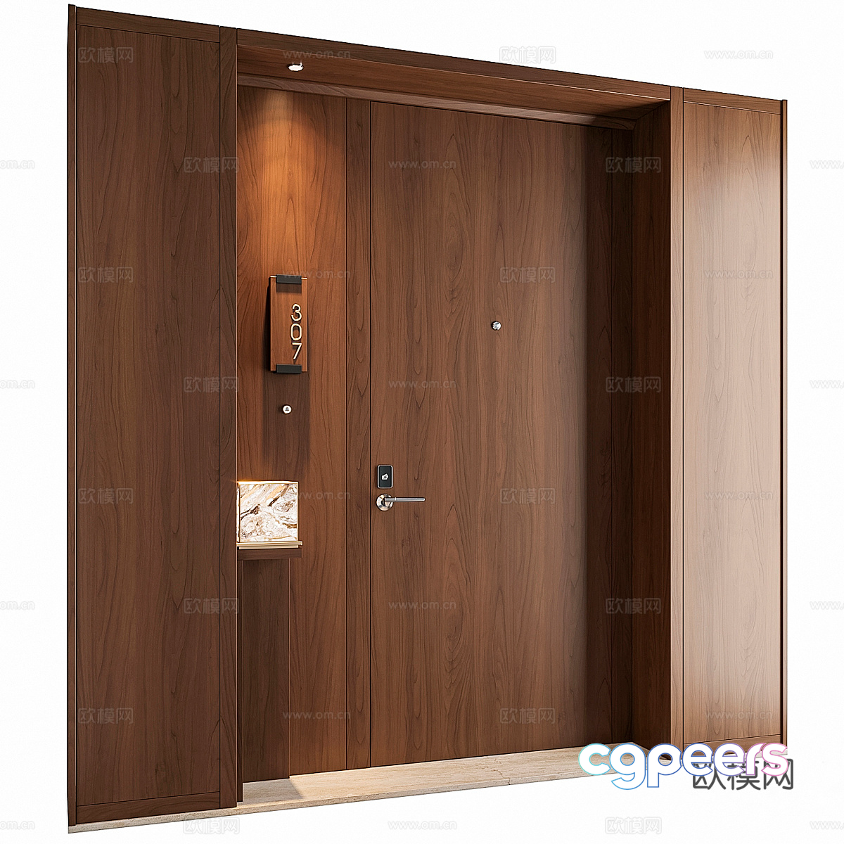 Wooden Door 3D Model - 10861 - VRAY Render