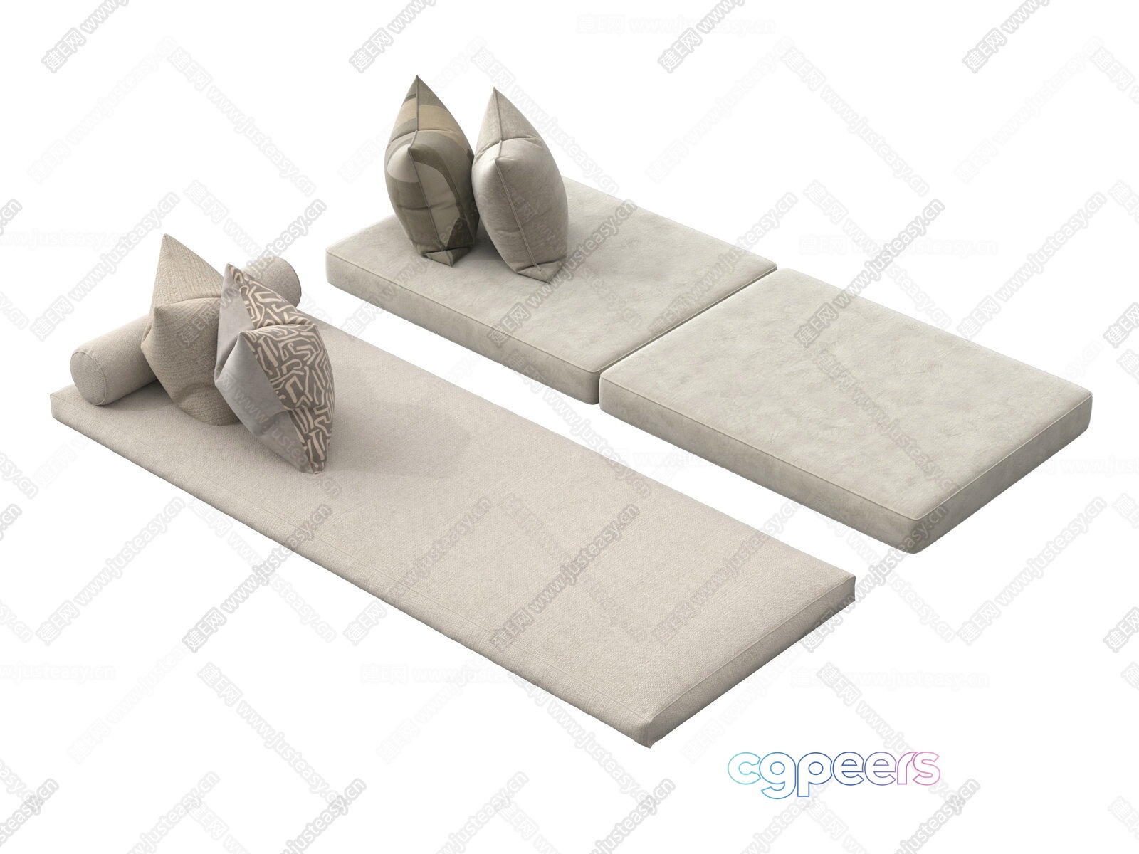 Modern Living Room 3D Model - 11821 - VRAY Render