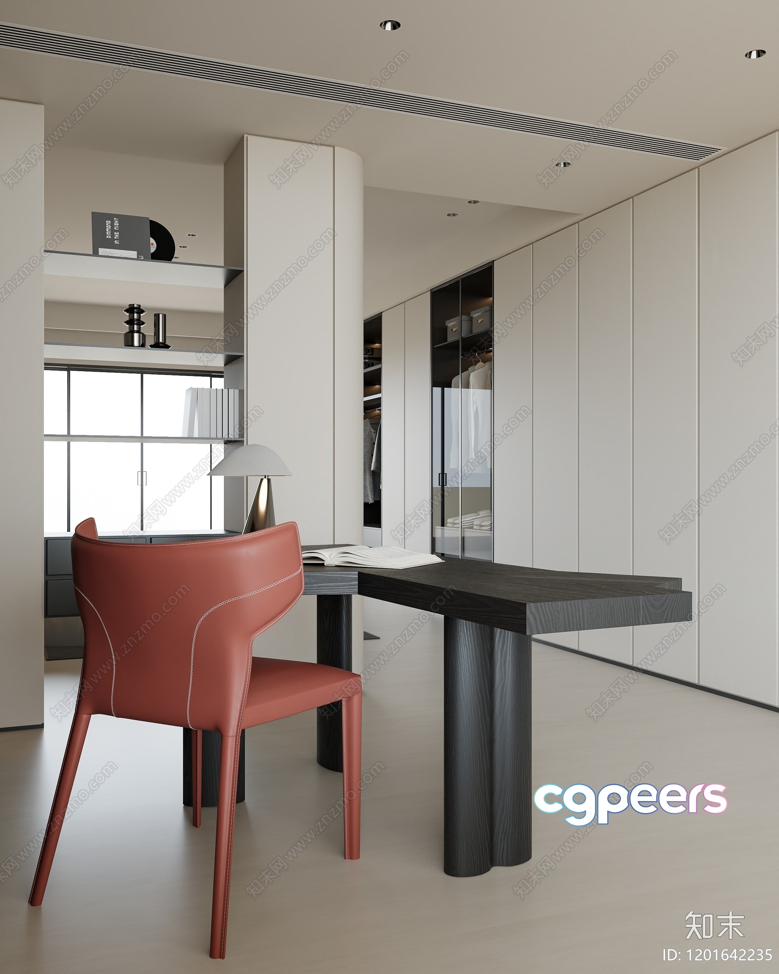Modern Home Office 3D Model - 4490 - CORONA Render Modern Home Office 3D Model - 4490 - CORONA Render