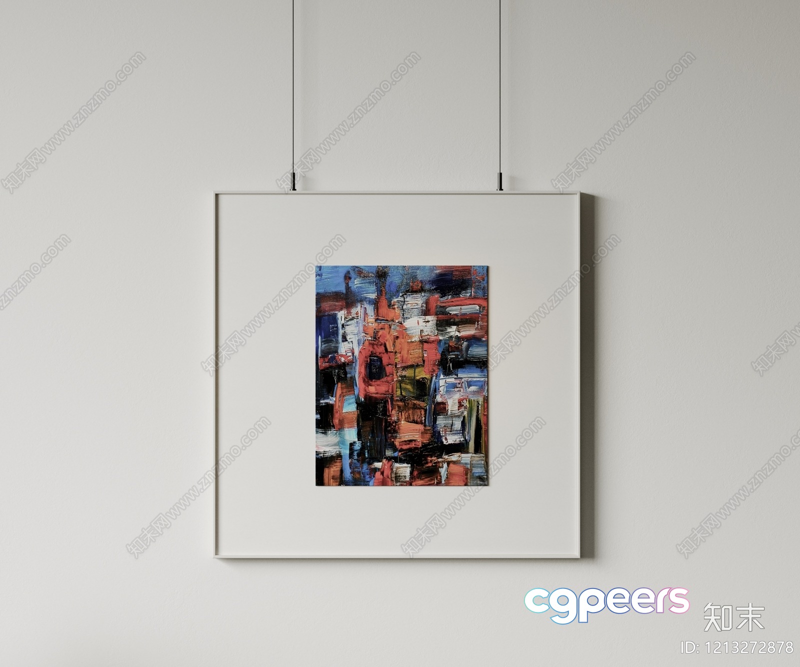 Artwork In A Frame 3D Model - 13200 - VRAY Render