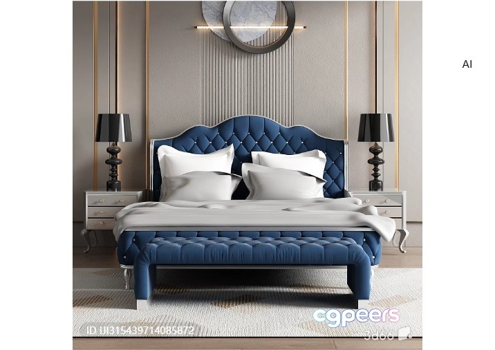 Cozy Bedroom 3D Model - 7804 - VRAY Render Cozy Bedroom 3D Model - 7804 - VRAY Render