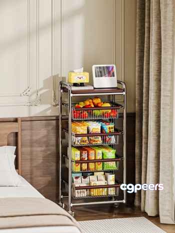 Metal Storage Cart 3D Model - 9615 - CORONA Render Metal Storage Cart 3D Model - 9615 - CORONA Render