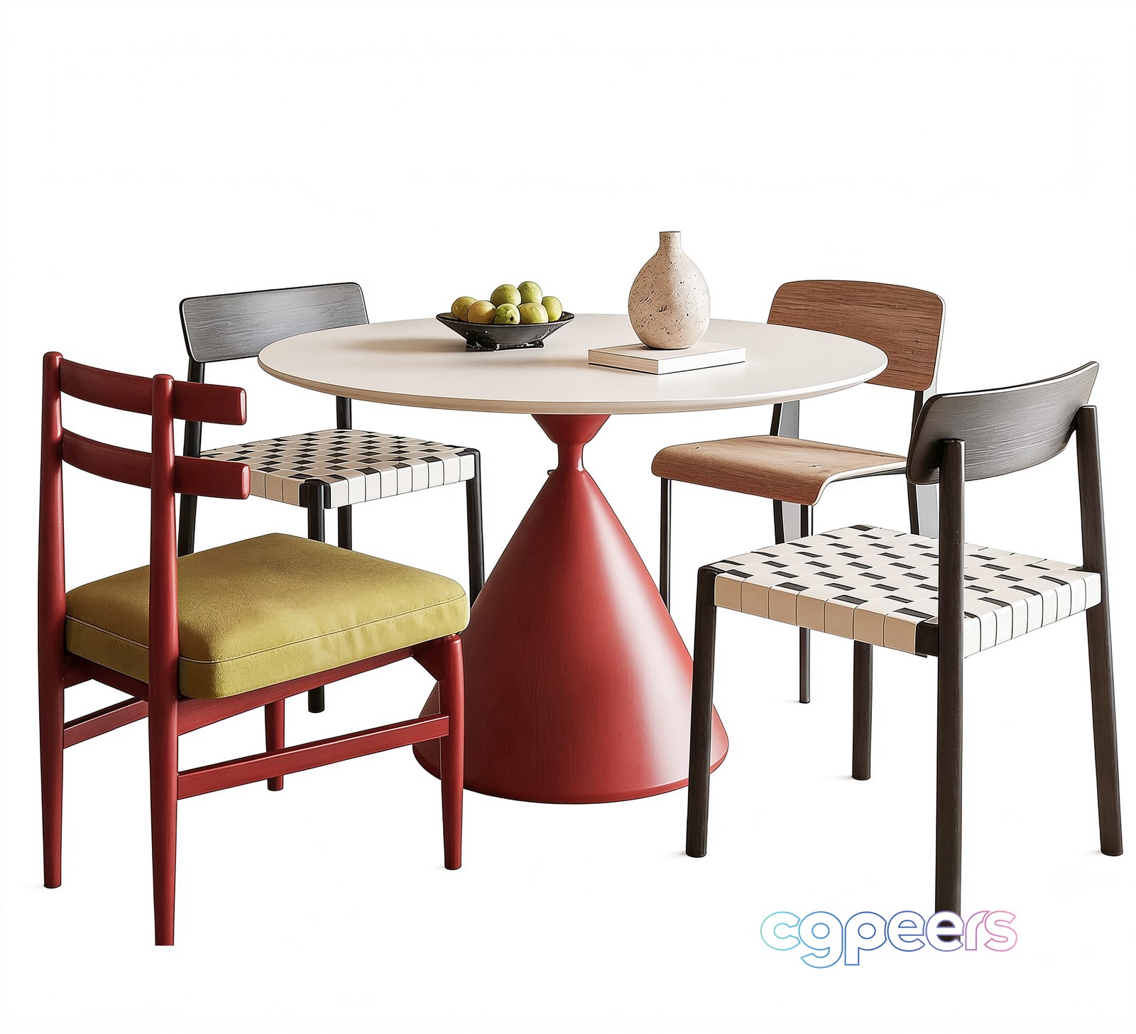 Modern Dining Table 3D Model - 20862 - VRAY Render Modern Dining Table 3D Model - 20862 - VRAY Render